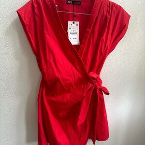 ZARA wrapped romper nwt